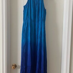 Knox Rose Ombre Blue Maxi Dress Size M